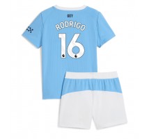 Manchester City Rodri Hernandez #16 Koszulka Podstawowa dzieci 2025-26 Krótki Rękaw (+ krótkie spodenki)